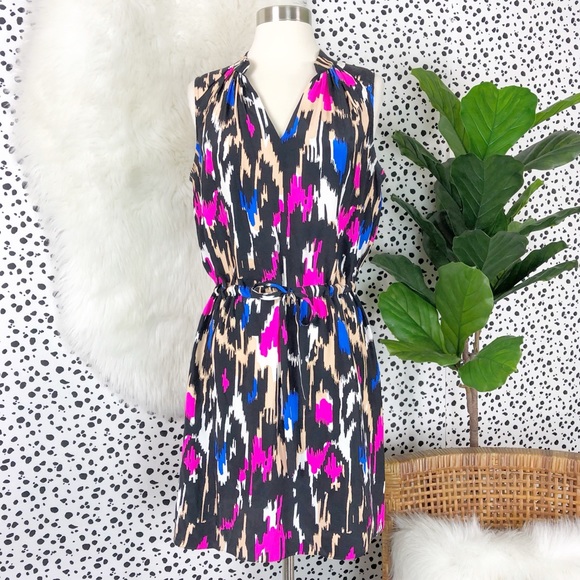 Alice & Trixie Dresses & Skirts - Alice & Trixie | Silk Ikat Tie Waist Summer Dress